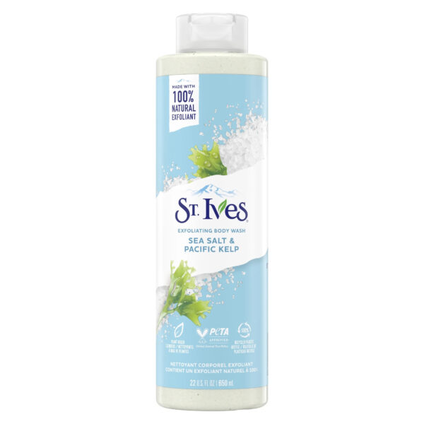 St Ives Exfoliating Body Wash with Sea Salt & Pacific Kelp (650ml)