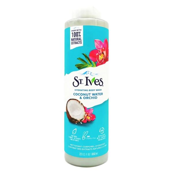St Ives Hydrating Body Wash with Coconut Water & Orchid (650ml)