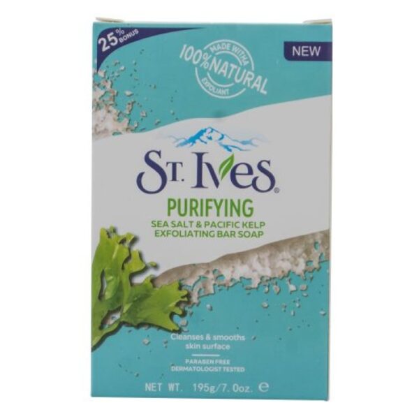 ST. Ives Sea Salt & Pacific Kelp Exfoliating Bar Soap (195g)