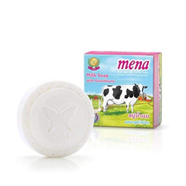 Mena Milk Soap With Glutathione Bar Soap