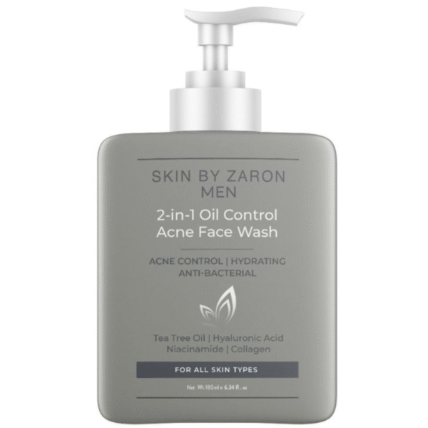 Skin By Zaron Men's 2-in-1 Oil Control Acne Face Wash (180ml)