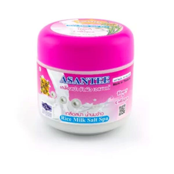 Asantee Rice Milk Salt Spa Scrub (Honey + Collagen)