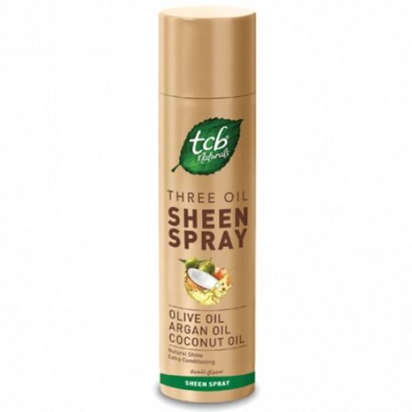 TCB Naturals Three Oil Sheen Spray - (With Olive Oil, Argan Oil, Coconut Oil) (450ml)