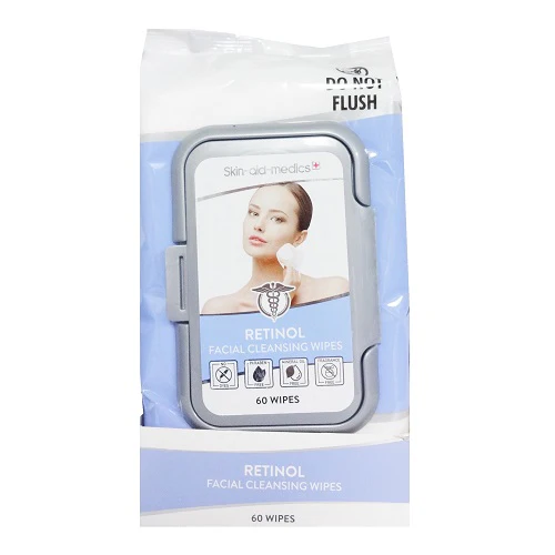 Skin -Aids-Medics Retinol Facial Cleansing Wipes (60)