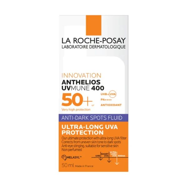 LA ROCHE-POSAY 50+UVB +UVA PA++++ ANTIOXIDANT ANTI-DARK SPOTS FLUID