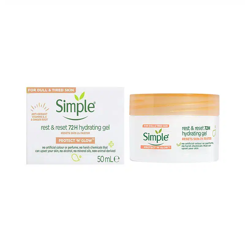 simple rest and reset face cream Simple Rest And Reset 72h Hydrating Face Cream (50ml) - Image 1