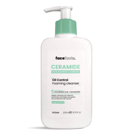 oil control face cleansers Facefact Oil Control Blemish Cleanser 200ml - Image 1